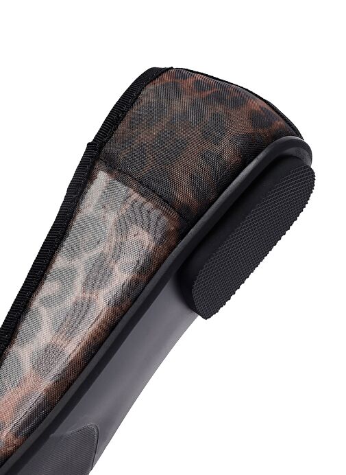 Kadın Leopar Fiyonklu Desenli Babet 25SFE40236F - Görsel 9
