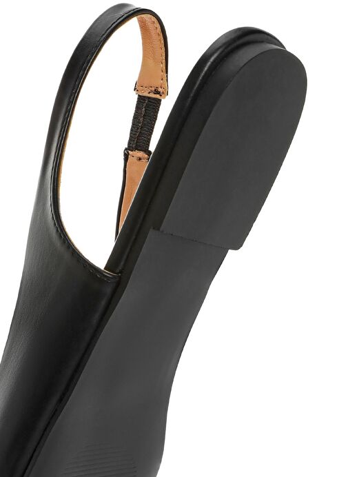 Kadın Siyah Arkası Açık Klasik Babet 25SFE402418 - Görsel 9