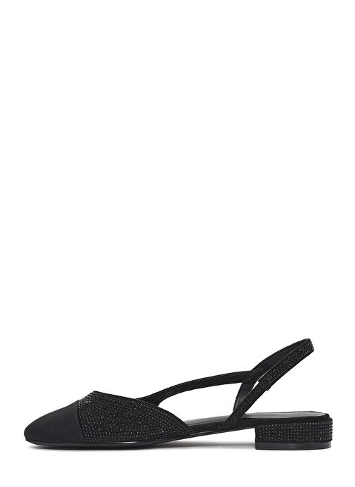 Derimod Derimod Kadın Siyah Arkası Açık Taşlı Babet 25SFE402614 | Boyner Siyah - 3. görsel