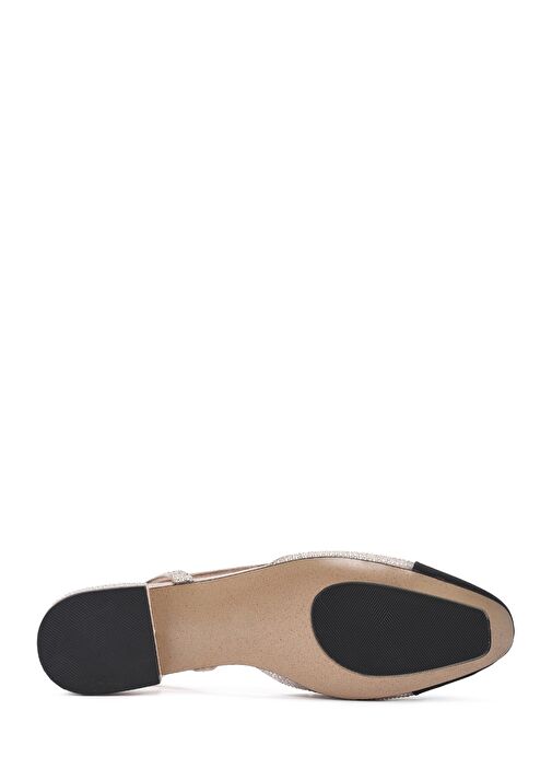 Derimod Derimod Kadın Bej Arkası Açık Taşlı Babet 25SFE402614 | Boyner Bej - 5. görsel