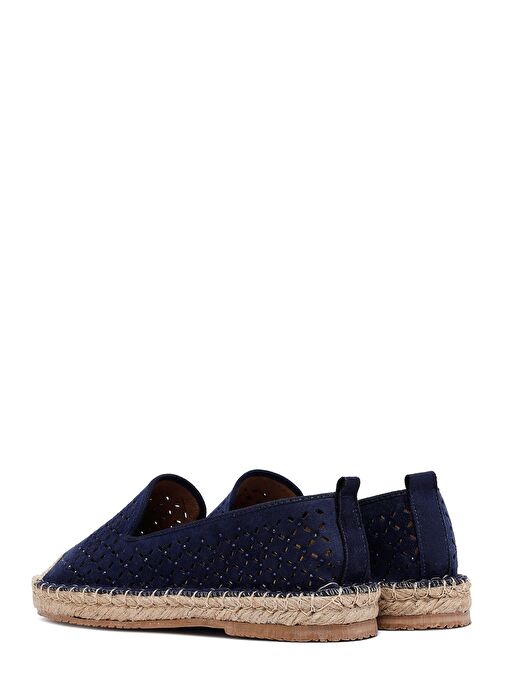 Kadın Lacivert Fileli Süet Espadril 25SFE402710 - Görsel 6