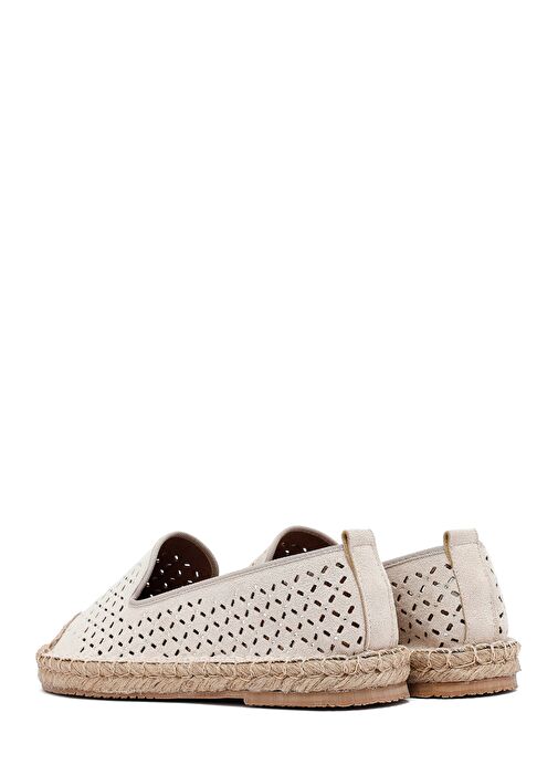 Kadın Bej Fileli Süet Espadril 25SFE402710 - Görsel 6