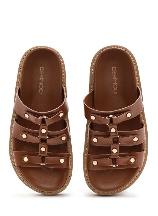 Kadın Taba Kalın Tabanlı Terlik 25SFE400818 - Görsel 8