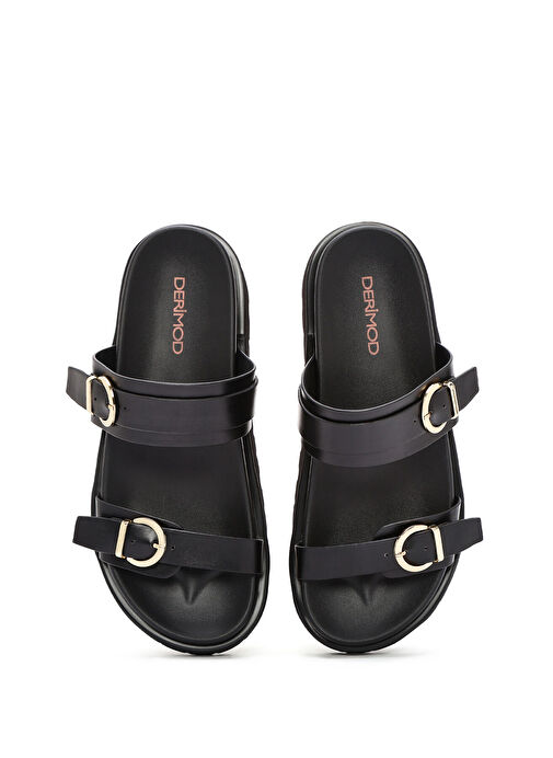 Derimod Siyah Kadın Terlik 25SFE401118 - Görsel 8