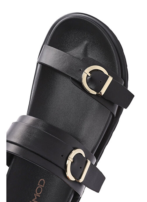 Derimod Siyah Kadın Terlik 25SFE401118 - Görsel 9