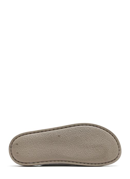 Kadın Beyaz Çift Tokalı Deri Comfort Terlik 25SFD500018 - Görsel 5