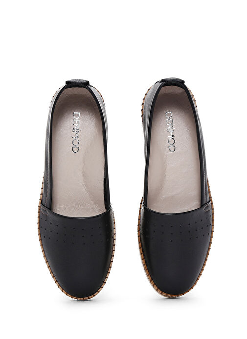 Derimod Derimod Kadın Siyah Deri Comfort Loafer 25SFD500518 | Boyner Siyah - 7. görsel