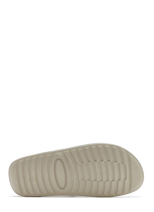 Kadın Beyaz Tokalı Deri Comfort Terlik 25SFD500118 - Görsel 5