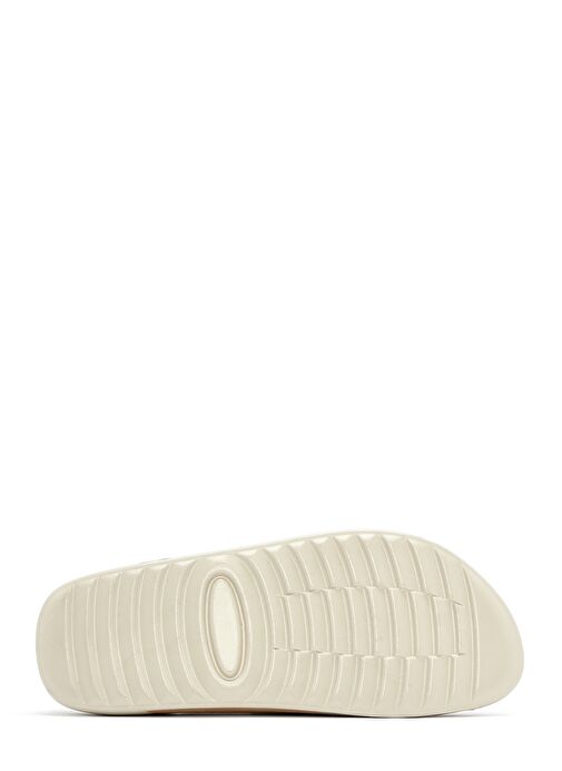 Kadın Bej Nubuk Deri Comfort Terlik 25SFD5010V3 - Görsel 5