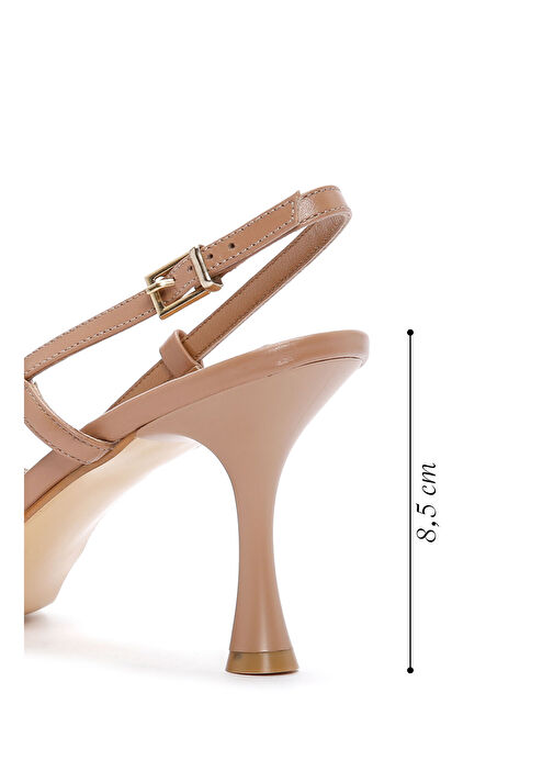 Derimod Derimod Pembe Siyah Kadın Deri Topuklu Sandalet 25SFD160218 Sandalet & Terlik | Boyner Pembe - 3. görsel