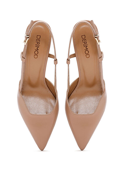 Derimod Derimod Pembe Siyah Kadın Deri Topuklu Sandalet 25SFD160218 Sandalet & Terlik | Boyner Pembe - 9. görsel