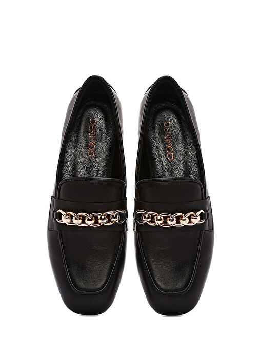 Derimod Derimod Kadın Siyah Tokalı Deri Loafer 25SFD160418 | Boyner Siyah - 8. görsel