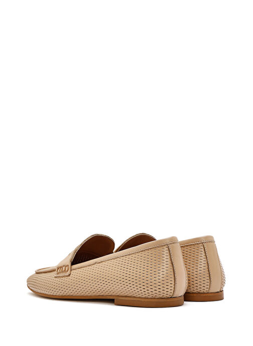 Kadın Siyah Deri Loafer 25SFD160518 - Görsel 6