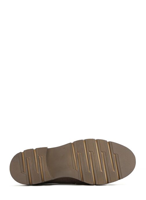 Kadın Taba Tokalı Süet Maskülen Loafer 25SFE402810 - Görsel 5