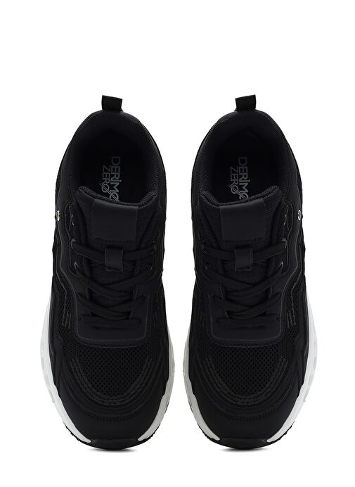 Derimod Derimod Kadın Siyah Bağcıklı Kalın Tabanlı Sneaker 25SFE495714 Boyner'de! Siyah - 8. görsel