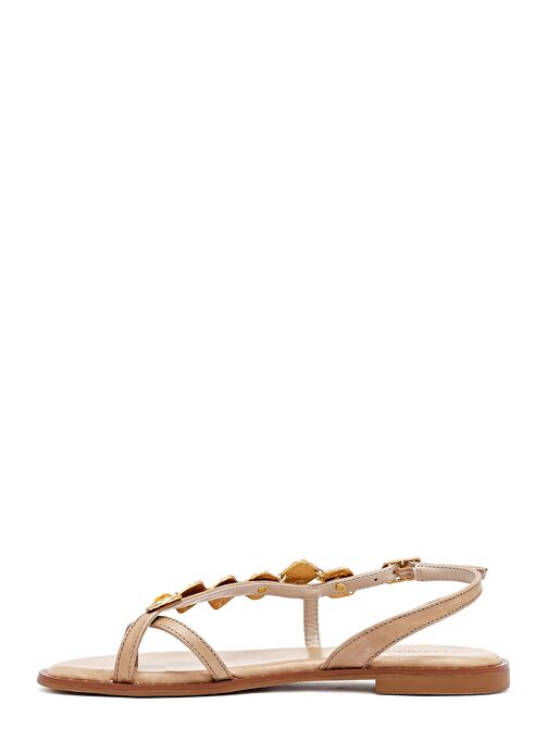 Derimod Derimod Kadın Taba Taşlı Parmak Arası Deri Sandalet 25SFD483114 Sandalet & Terlik | Boyner Taba - 3. görsel