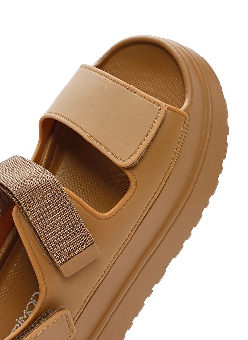 Kadın Taba Bantlı Kalın Tabanlı Jelly Sandalet 25SFE4753PV - Görsel 9