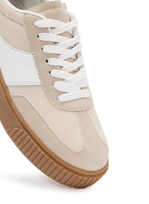 Derimod ACBC x Derimod Kadın Bej Bağcıklı Süet Sneaker 25SFD435210 | Boyner Bej - 9. görsel