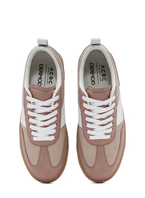 ACBC x Derimod Kadın Pembe Bağcıklı Süet Sneaker 25SFD435210 - Görsel 8