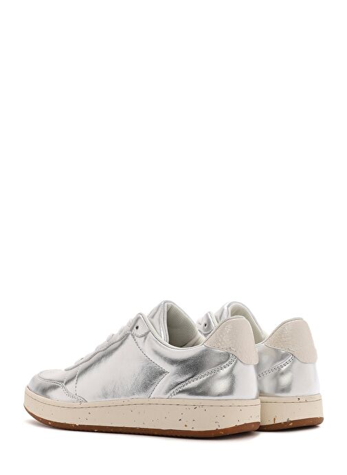 ACBC x Derimod Kadın Gri Metalik Bağcıklı Sneaker 25SFD4353SM - Görsel 6