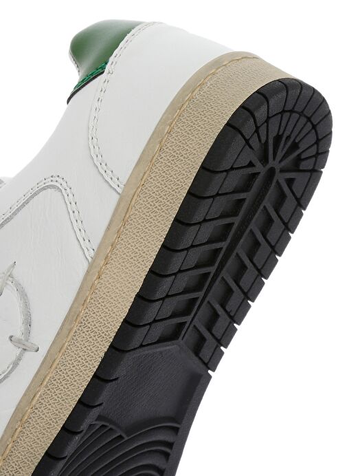 ACBC x DERİMOD Kadın Beyaz Bağcıklı Deri Sneaker 25SFD435414 - Görsel 9