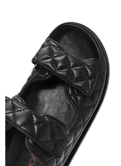 Derimod Siyah Kadın Deri Terlik 25SFD2301KP - Görsel 9