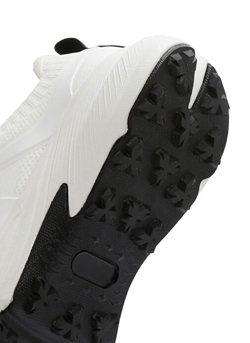 ACBC x DERİMOD Kadın Beyaz Bağcıklı Kalın Tabanlı Kumaş Sneaker 25SFD43556F - Görsel 9