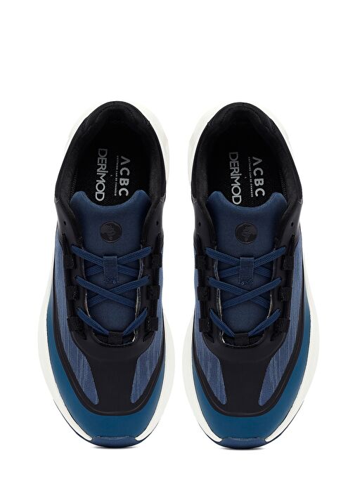 ACBC x Derimod Erkek Lacivert Bağcıklı Kalın Tabanlı Kumaş Sneaker 25SFD78026F - Görsel 8
