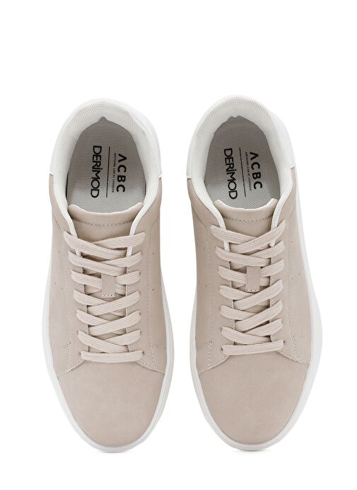 ACBC x Derimod Erkek Bej Bağcıklı Süet Sneaker 25SFD780310 - Görsel 8