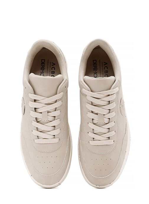 ACBC x Derimod Erkek Bej Bağcıklı Süet Sneaker 25SFD780410 - Görsel 8