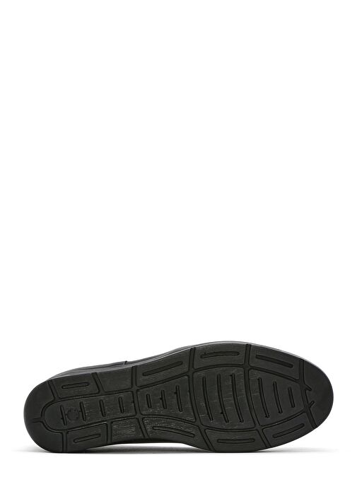 Kadın Siyah Dolgu Topuklu Deri Comfort Loafer 25SFD501318 - Görsel 5