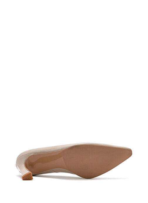Derimod Bej Kadın Rugan Stiletto 25SFD132416 - Görsel 6