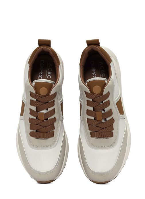 ACBC x DERİMOD Erkek Taba Bağcıklı Kalın Tabanlı Sneaker 25SFD78066F - Görsel 8
