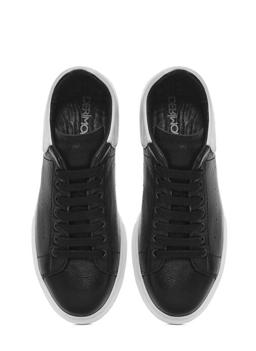 Derimod Derimod Erkek Siyah Bağcıklı Kalın Tabanlı Deri Sneaker 25SFD752218 | Boyner Siyah - 8. görsel