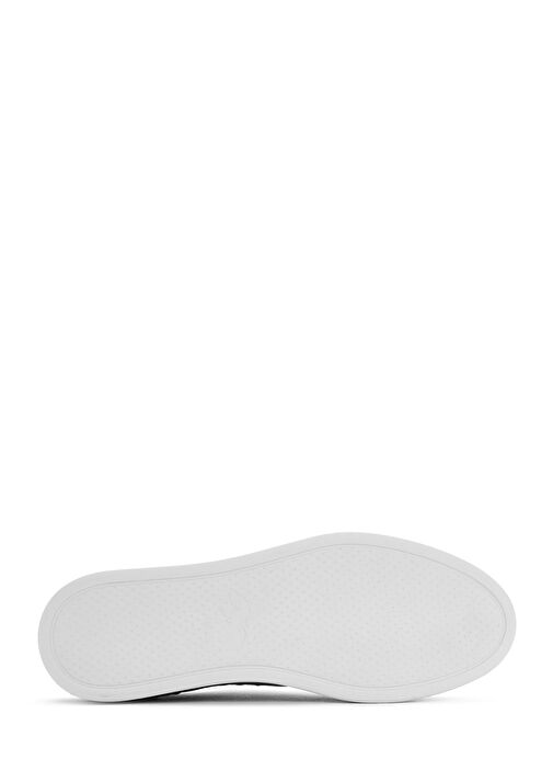 Erkek Siyah Bağcıklı Deri Sneaker 25SFD775014 - Görsel 5