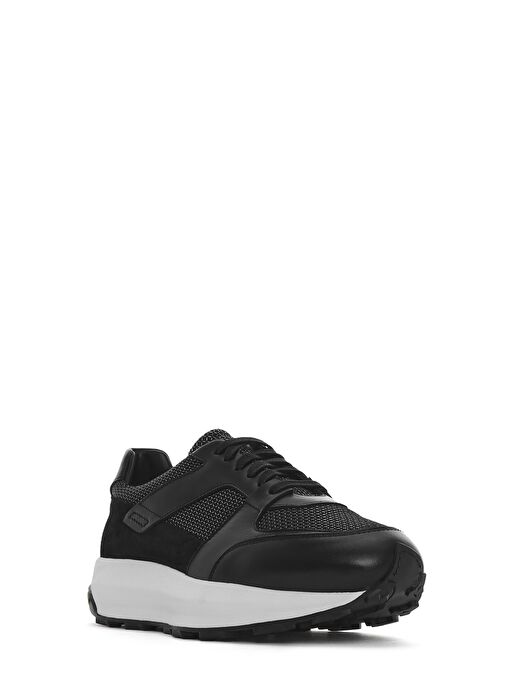 Derimod Derimod Erkek Siyah Bağcıklı Kalın Tabanlı Deri Sneaker 25SFD775114 Boyner'de! Siyah - 7. görsel