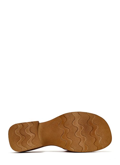 Kadın Taba Tokalı Deri Terlik 25SFD361414 - Görsel 5