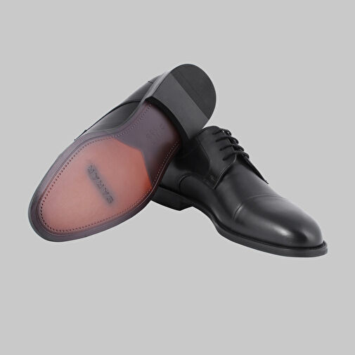 ERKEK DERİ SİYAH AYAKKABI - Görsel 5