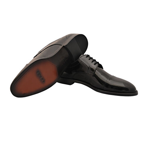 MİCROLİGHT SİYAH DERİ AYAKKABI - Görsel 6