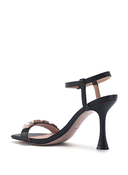 ASAYEN 3FX Siyah Kadın Topuklu Sandalet - Görsel 4