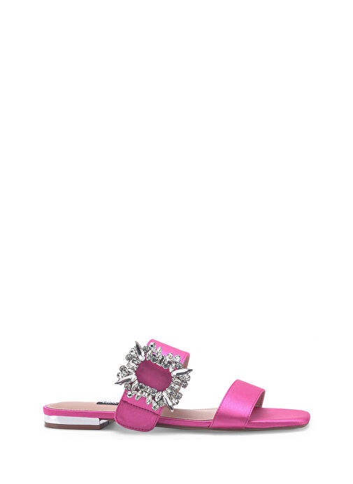 BUYRO 3FX Fuşya Kadın Düz Terlik - Görsel 2