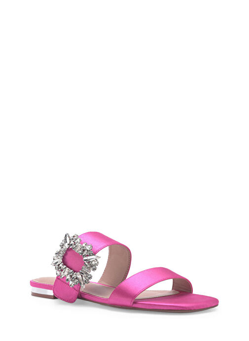 BUYRO 3FX Fuşya Kadın Düz Terlik - Görsel 3