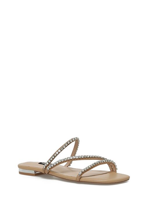 ESTRE 3FX Kahverengi Kadın Düz Terlik - Görsel 3