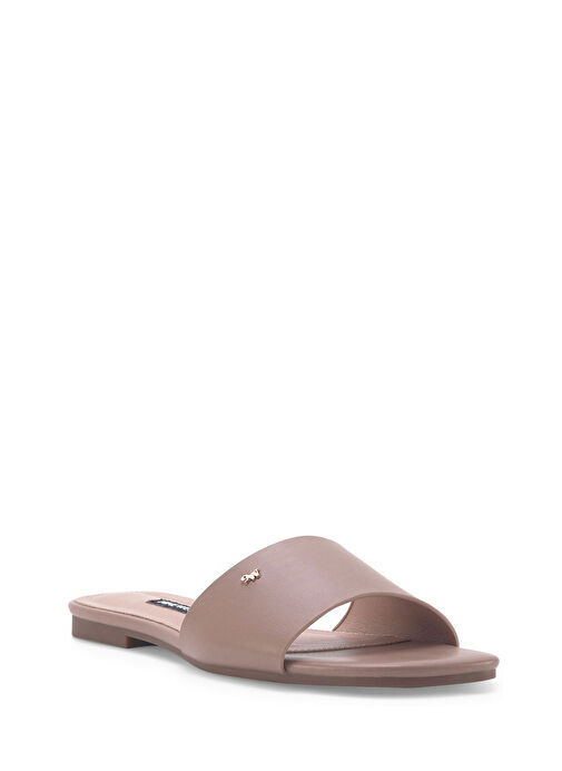 PEACE 3FX Kahverengi Kadın Düz Terlik - Görsel 3