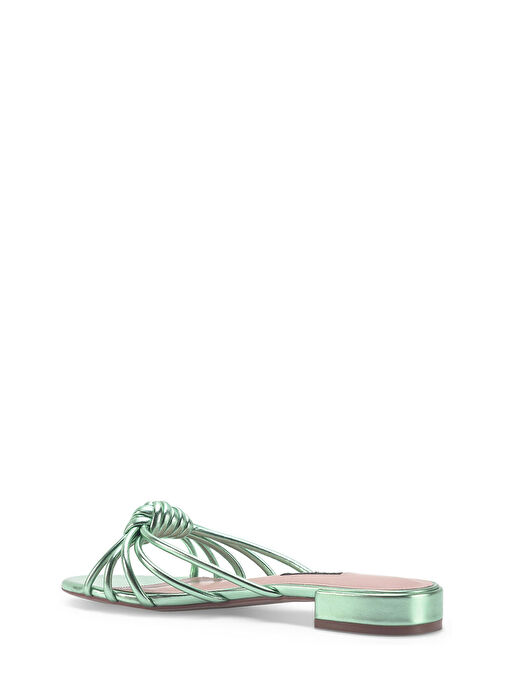 SEANEY 3FX Yeşil Kadın Düz Terlik - Görsel 4