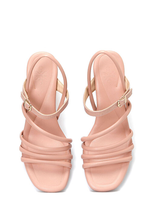 APRIL 3FX Pembe Kadın Comfort Sandalet - Görsel 5
