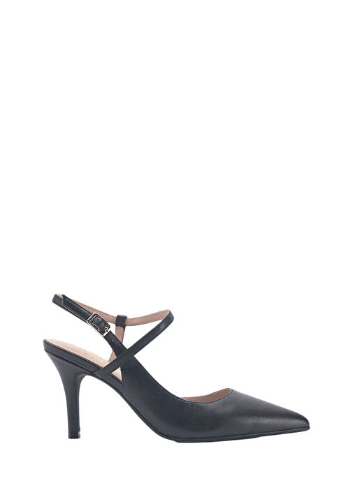 ENNAY 3FX Siyah Kadın Topuklu Ayakkabı - Görsel 2