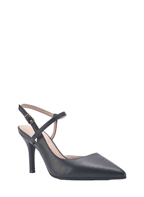 ENNAY 3FX Siyah Kadın Topuklu Ayakkabı - Görsel 3