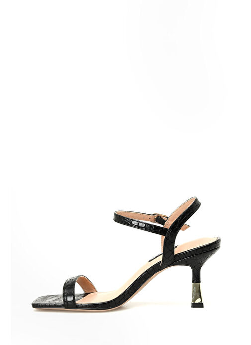 HENNO2 3PR Siyah Kadın Topuklu Sandalet - Görsel 4