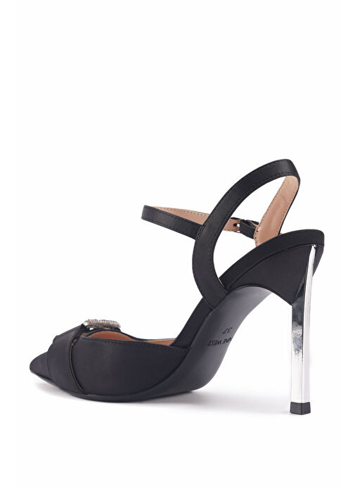 MAEVER2 3PR Siyah Kadın Topuklu Sandalet - Görsel 4